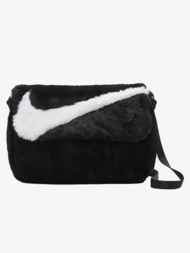 나이키 NSW 퓨추라 365 포우 퍼 크로스바디백 1L 블랙 Nike NSW Futura 365 Faux Fur Crossbody Bag 1L Black