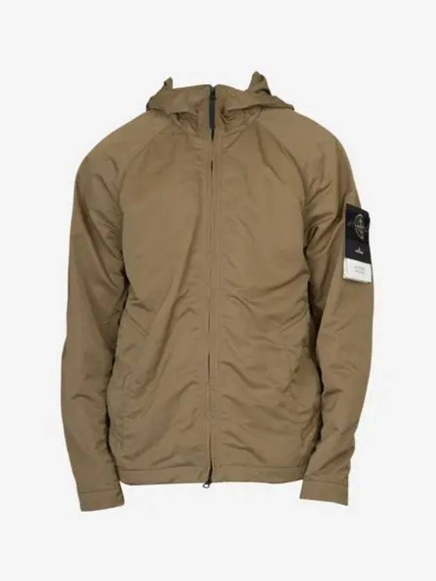 스톤 아일랜드 40130 하이퍼 덴스 나일론 라소 후드 자켓 다크 베이지 23SS Stone Island 40130 Hyper Dense Nylon Raso Hooded Jacket Dark Beige 23SS