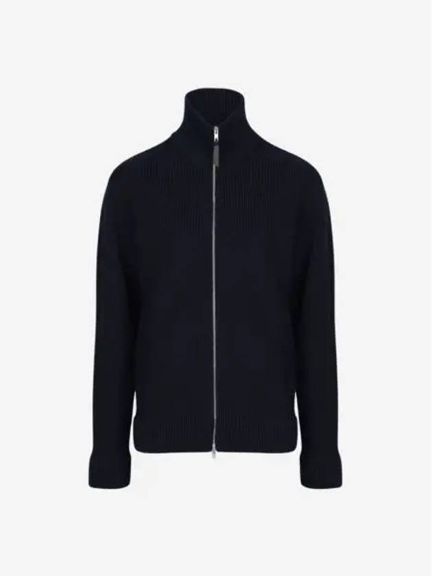 메종 마르지엘라 니트 집업 가디건 네이비 Maison Margiela Knit Zip Up Cardigan Navy