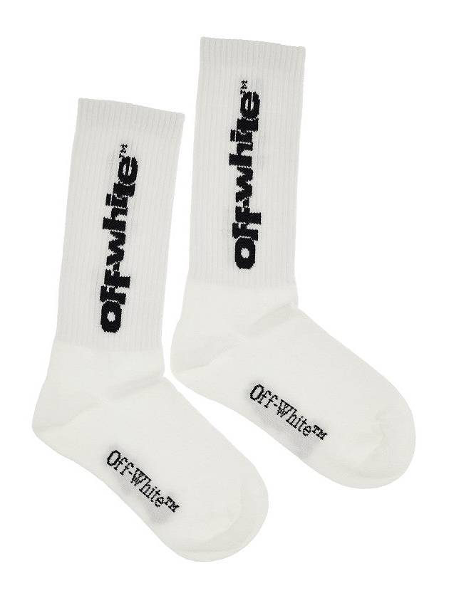 OFF WHITE Type Graphic logo long socks