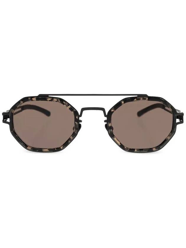 Mykita Arturo 기하학적 프레임 선글라스 ARTUROA16BLACKANTIGUA_BROWNSOLID