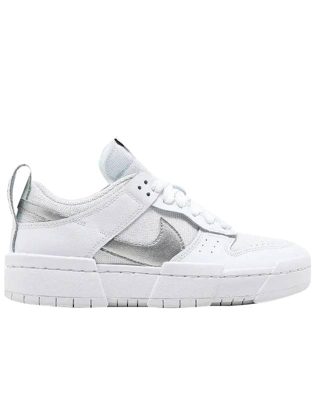 나이키 덩크 디스럽트 로우탑 스니커즈 화이트 실버