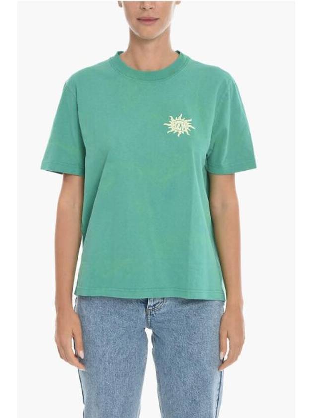 NB22 홀츠베일러 여성 티셔츠 Back Printed KJERAG LOGOS Crew neck T Shirt 프리미엄