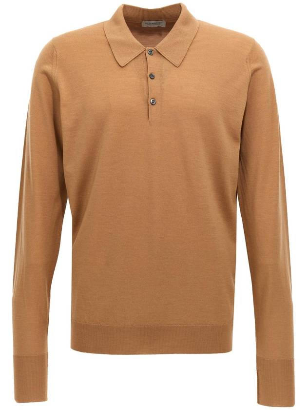 JOHN SMEDLEY & 39 Dorset& 39 폴로 셔츠 DORSETNUTMEG