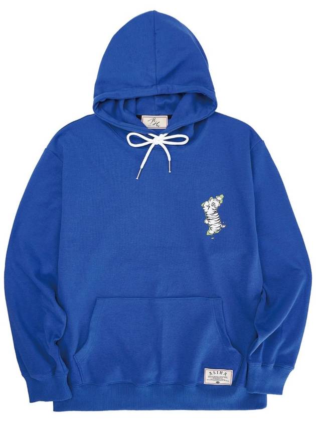 ah24 02hbl Map of KR Hoodie 아시하 지도 후디 Blue