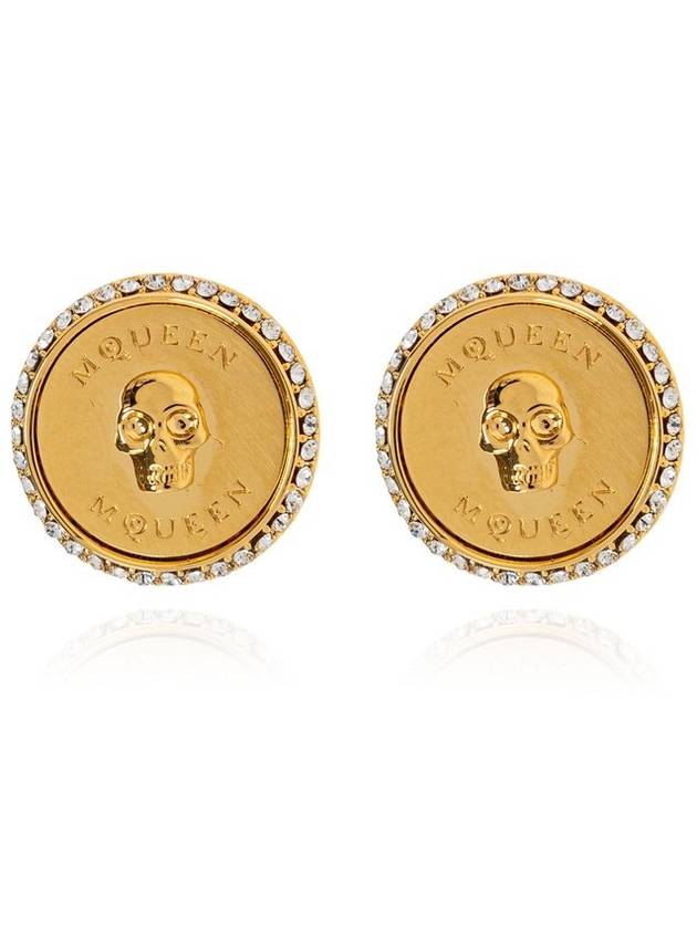 알렉산더 맥퀸 스컬 장식 라운드 이어링