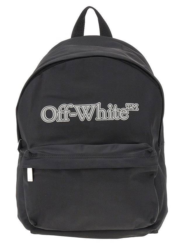 OFF WHITE Logo print nylon backpack