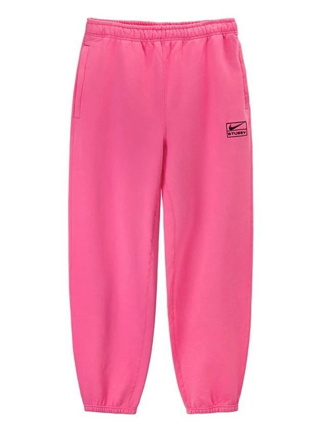 나이키 X 스투시 NRG 워시드 플리스 트랙 팬츠 로터스 핑크