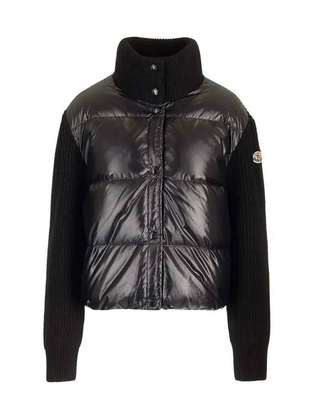 25SS 여성 로고 니트 패딩자켓 9B000 17 M1241 999