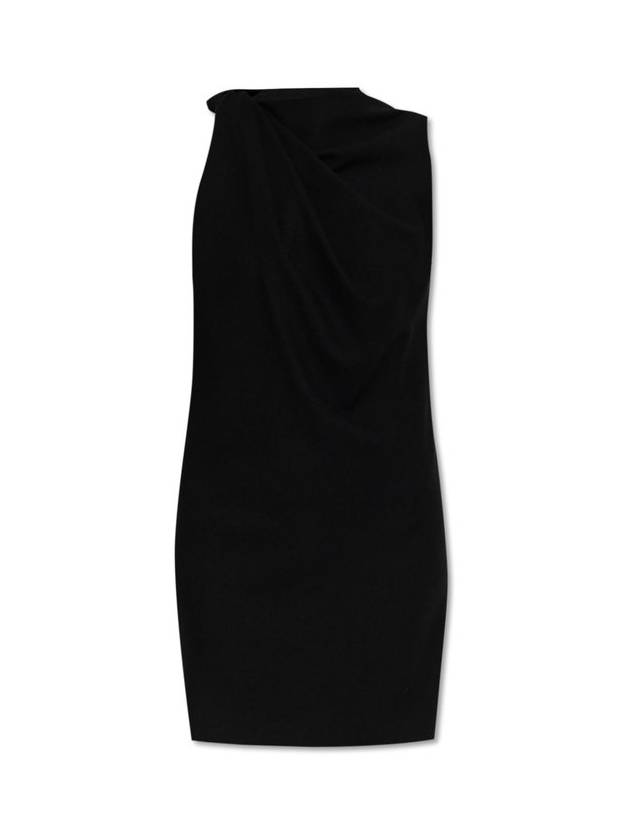 알렉산더 맥퀸 매듭 디테일 미니 드레스