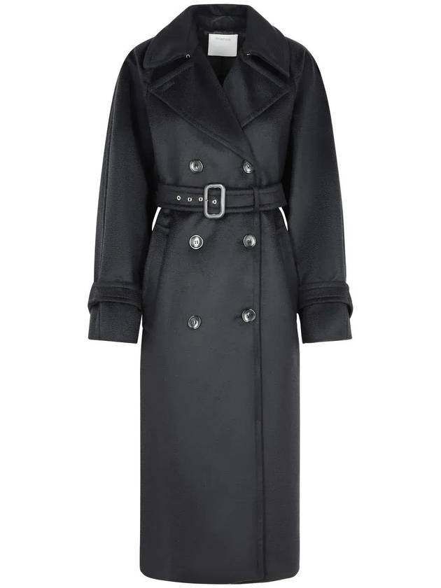 Sportmax 더블 브레스티드 긴팔 코트 242201606260010587_013NERO