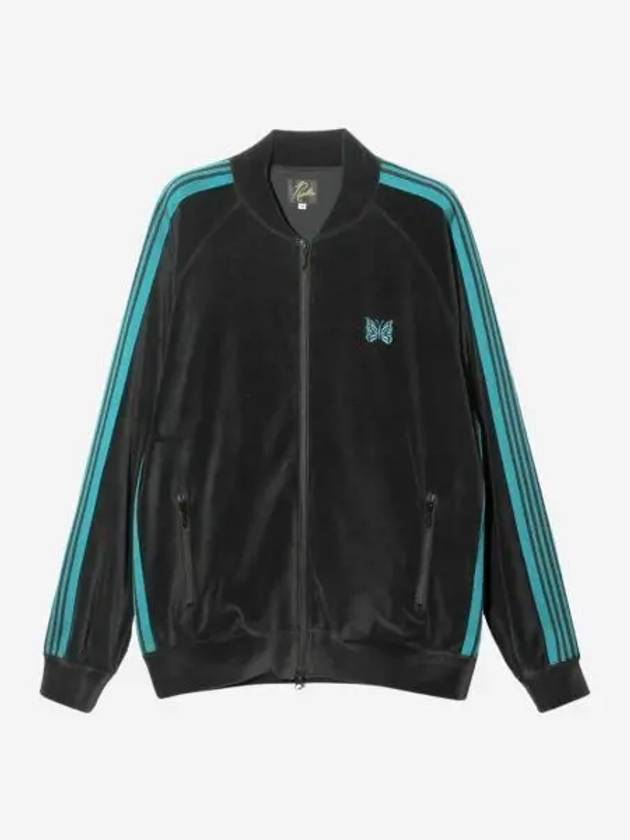 니들스 R.C. 트랙 자켓 C PE 벨루어 블랙 Needles R.C. Track Jacket C PE Velour Black