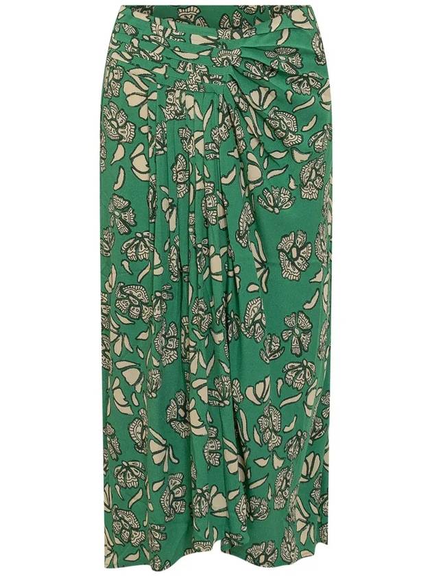 ba&sh 애니 플로럴 미디 스커트 ANNIE_VERT