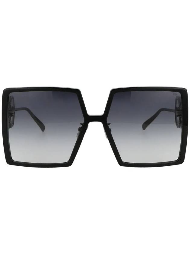 Philipp Plein 로고 플라크 스퀘어 프레임 선글라스 SPP028M_0700