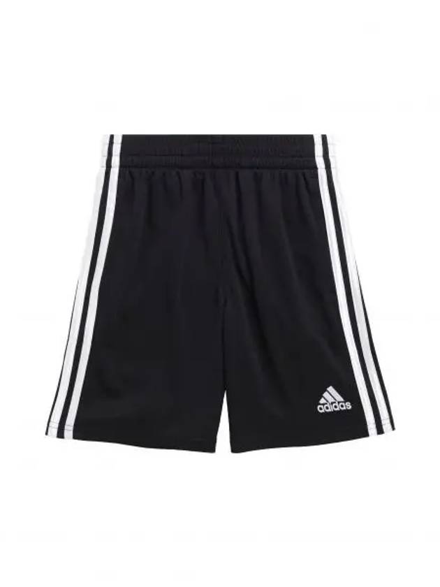 키즈 아디다스 키즈 코어 3스트라이프 삼선 메쉬 숏 쇼트 쇼츠 바지 블랙 화이트 9376789