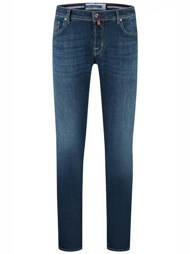 Jacob Cohen 로고 패치 슬림 컷 진 UQX0601S3623_094D