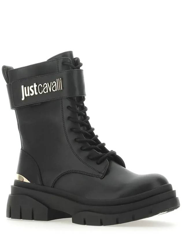 Just Cavalli 로고 플라크 레이스업 앵클 부츠 75RA3S80ZS984_899