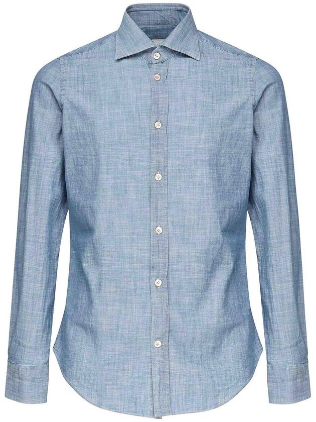 Eleventy Cotton Denim Shirt