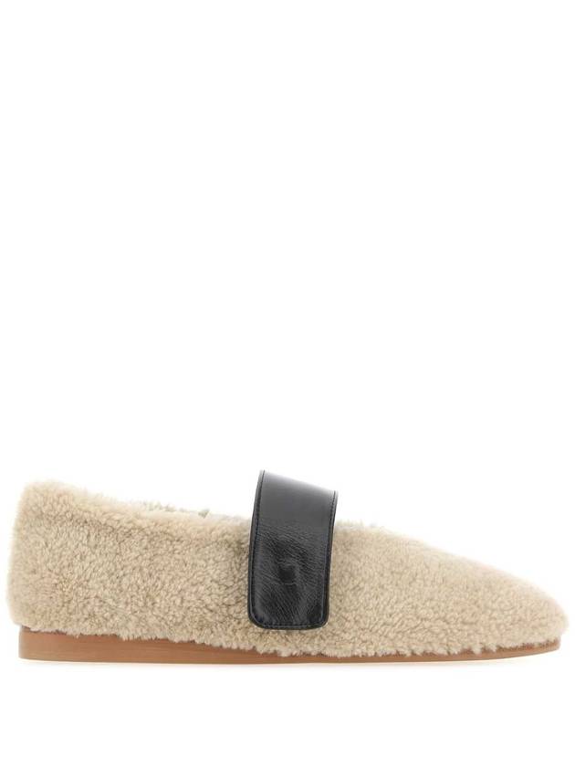 22FW 로우 클래식 베이지 teddy Mary Jane ballerinas LCFW22FO08719269 0269