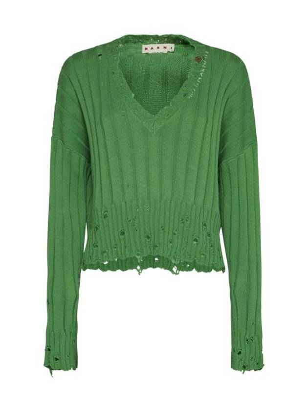 24SS 마르니 스웨터 CVMD0125A0UFC65500V34 MOSS