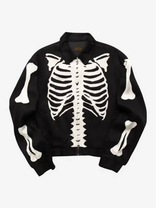 캐피탈 레이온 트윌 본 드리즐러 자켓 블랙 Kapital Rayon Twill Bone Drizzler Jacket Black