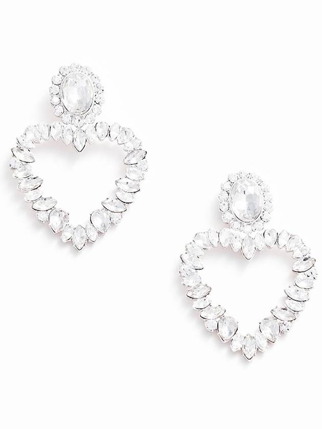 Self-Portrait Crystal Heart Earrings