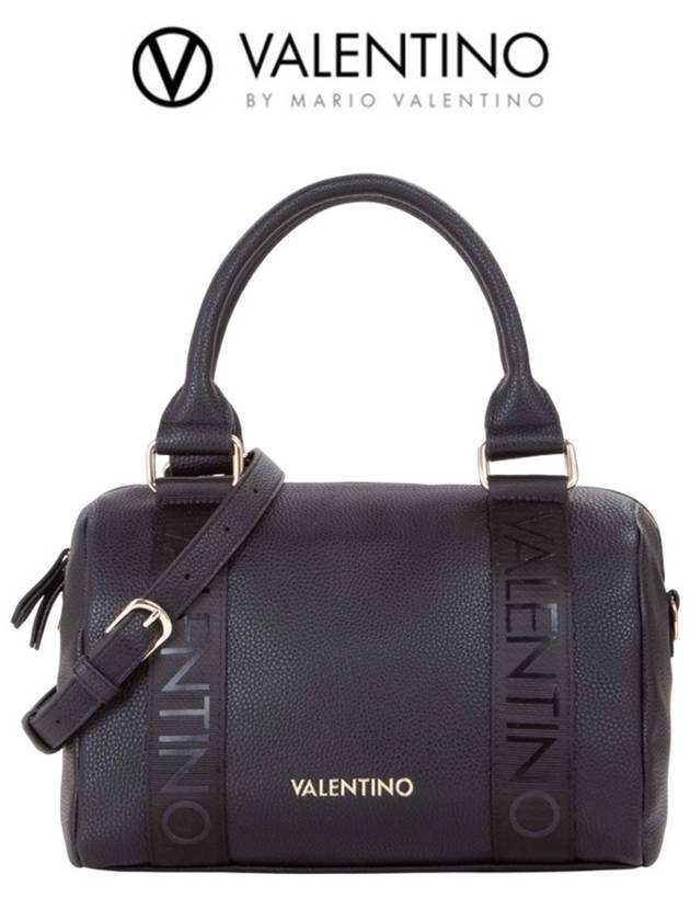 발렌티노 마리오 트위그 로고 핸드백 블랙 VBS8NQ23