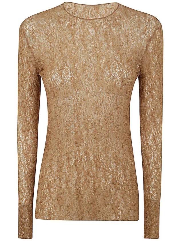 Uma Wang 사이드 슬릿 오픈 니트 크루넥 탑 UW1031_UW500