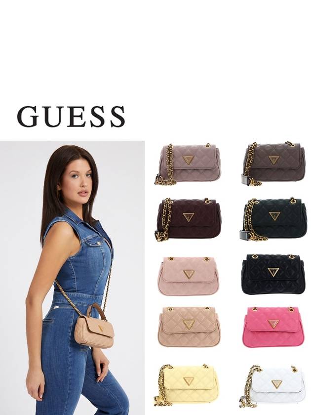 Guess 게스 가방 Giully 퀼팅 미니 체인 숄더백 HWQA8748780