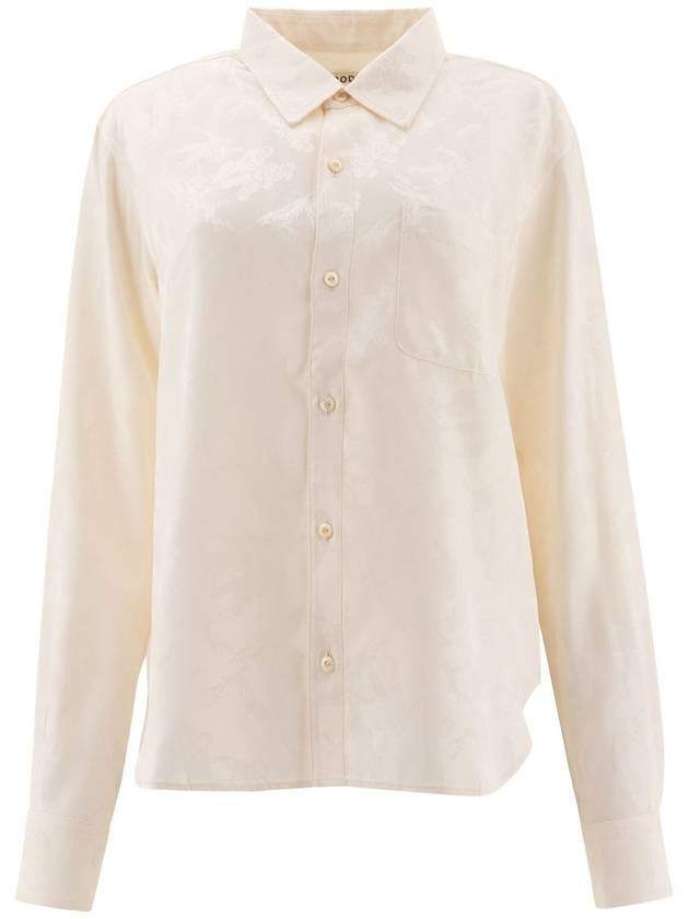 24FW Bode 풋볼 Jacquard Murray 셔츠 WRF24SH008 CREAM