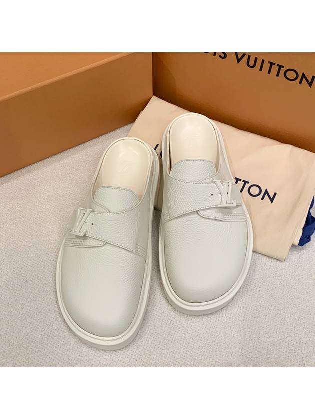 남성 루이비통 샌들 LV 이지 뮬 베이지 아이보리