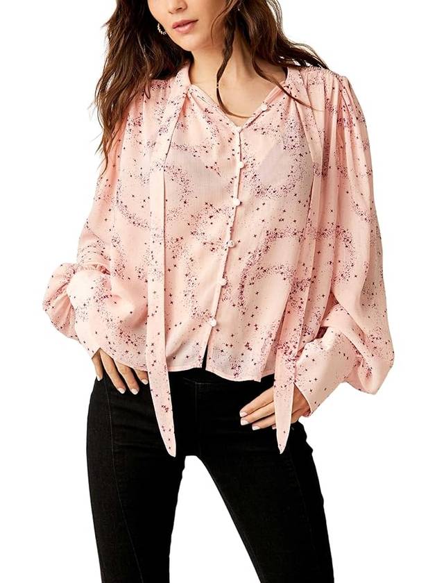 무료 People Stars Align 프린트 탑 Free People Stars Align Printed Top