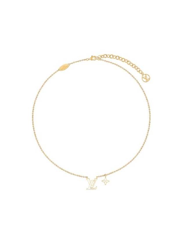루이비통 LV 아이코닉 에나멜 목걸이 골드