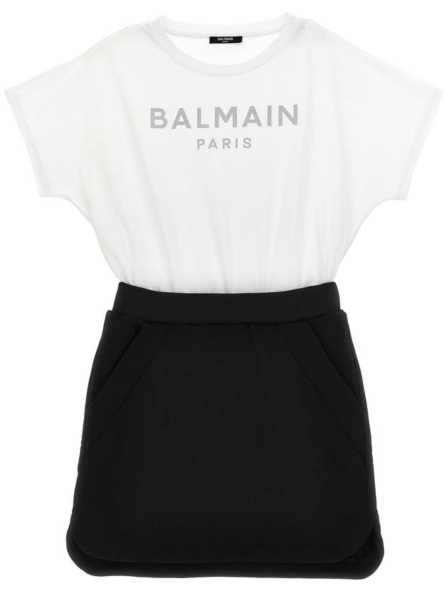 BALMAIN KIDS BW1B81Z0081930BC Logo dress 포함가