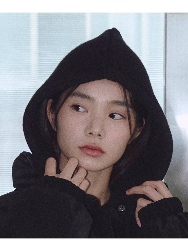 더그린랩_울 니트 바라클라바_블랙