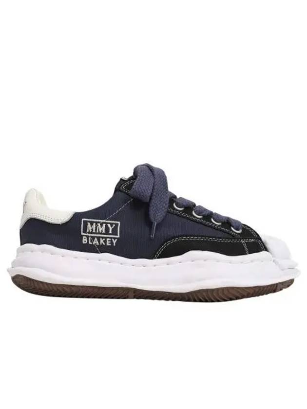 메종 미하라 야스히로 블레이키 OG 솔 캔버스 로우탑 스니커즈 블랙 Maison Mihara Yasuhiro Blakey OG Sole Canvas Low top Sneakers Black