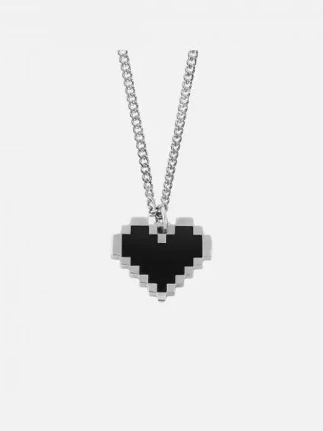 논논 픽셀 러브 넥클리스 실버925 Nonenon Pixel Love Necklace Silver925