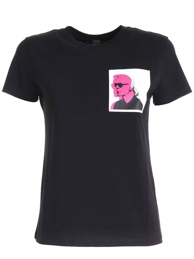 Karl Lagerfeld Legend black T-shirt in black