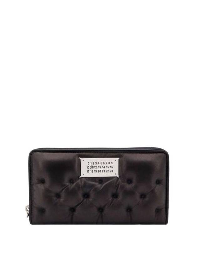 메종마르지엘라 글램 슬램 퀼티드 장지갑 블랙