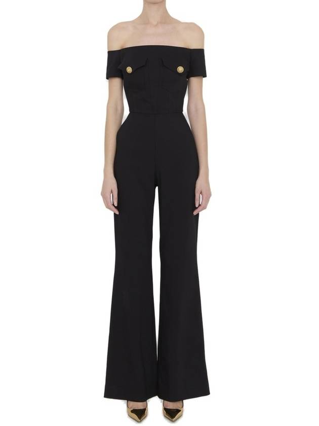 Balmain 크레이프 점프수트