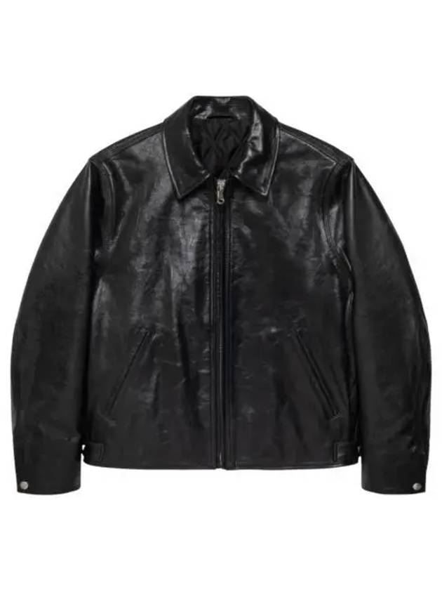 스투시 레더 개러지 자켓 블랙 Stussy Leather Garage Jacket Black