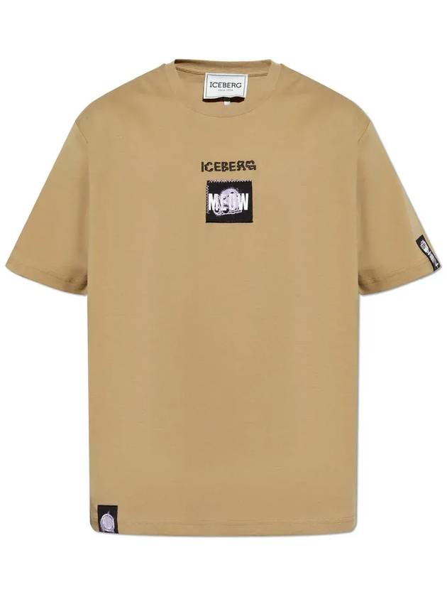 아이스버그 로고 자수 크루넥 티셔츠 25EI1P0F0236307_5796