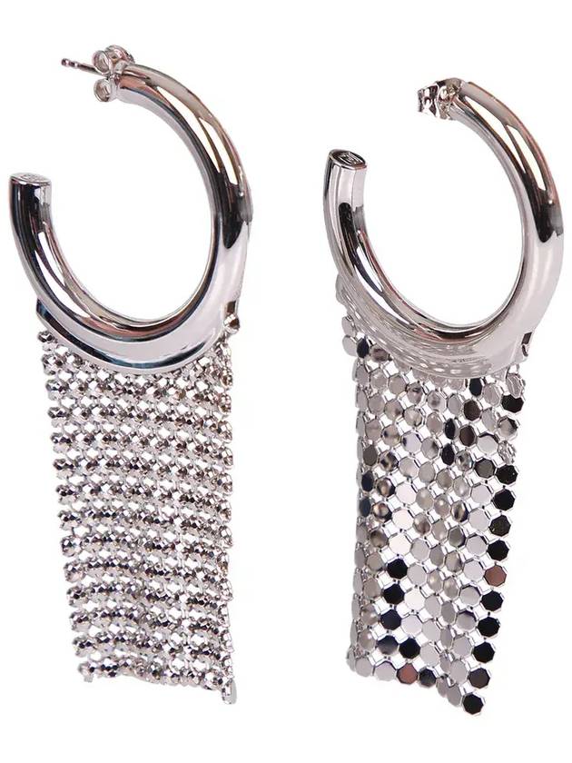 Paco Rabanne 메시 트리밍 후프 행잉 이어링 21PBB0145MET042_P040