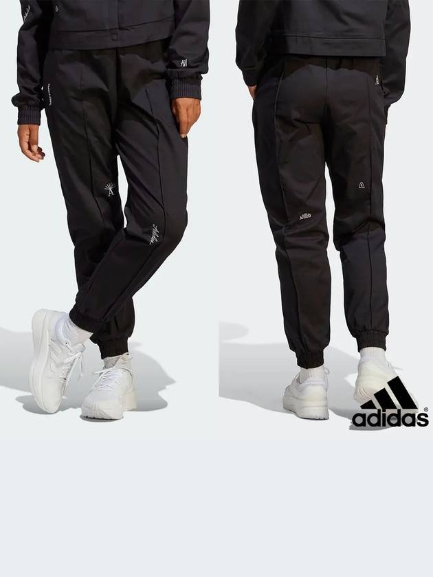 아디다스 여성 크리스탈 그래픽 힐링 팬츠 바지 블랙