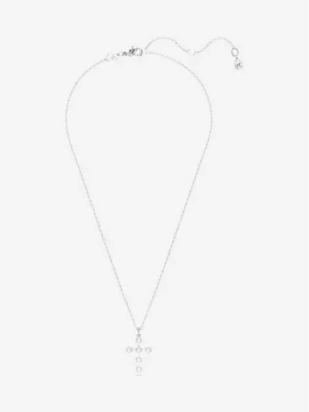 W 스와로브스키 인시그네 펜던트 라운드 컷 크로스 화이트 로듐 플래팅 W Swarovski Insigne Pendant Round Cut Cross White Rhodium Plated