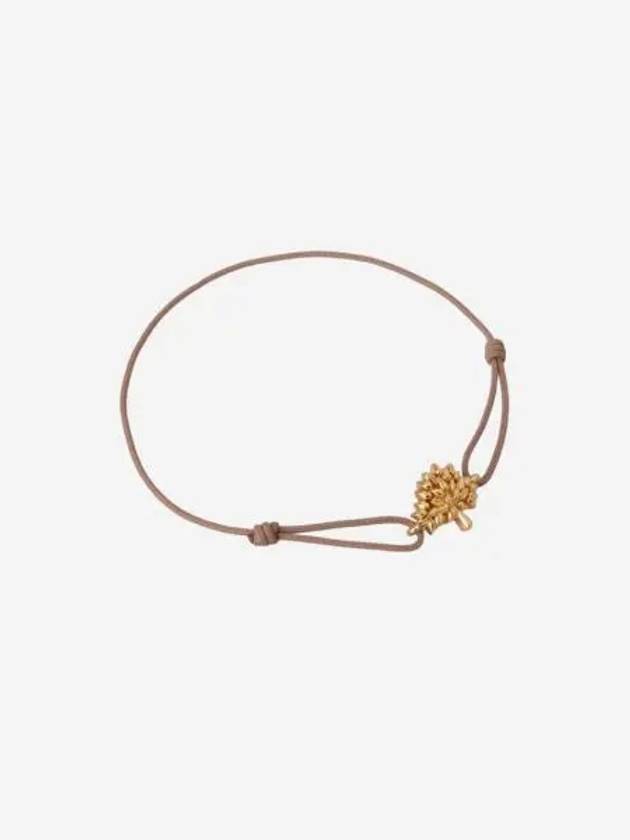 멀버리 트리 코드 스털링 실버 코드 브레이슬릿 티크 Mulberry Tree Cord Sterling Silver Cord Bracelet Teak