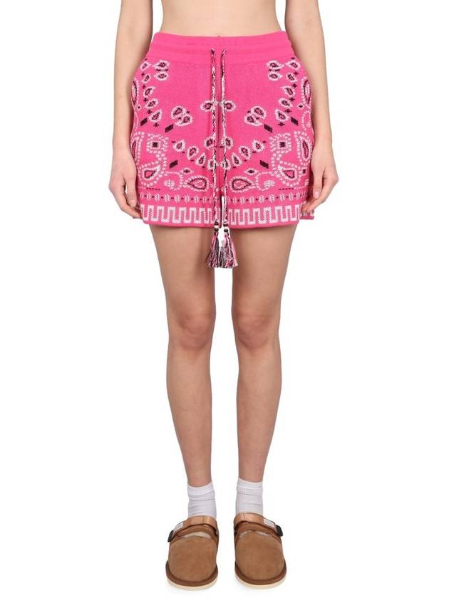 Alanui 반다나 패턴 드로우스트링 쇼츠