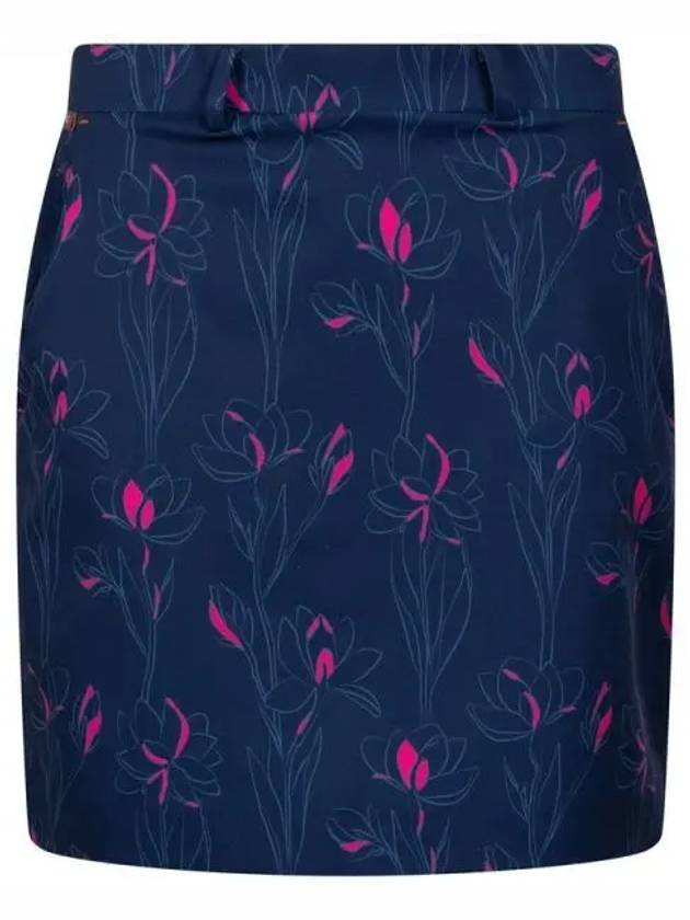 여자 골프 치마 스커트 Kjus 여성용 아이스 프린트 Skort 애틀랜타 블루 SS23 119596
