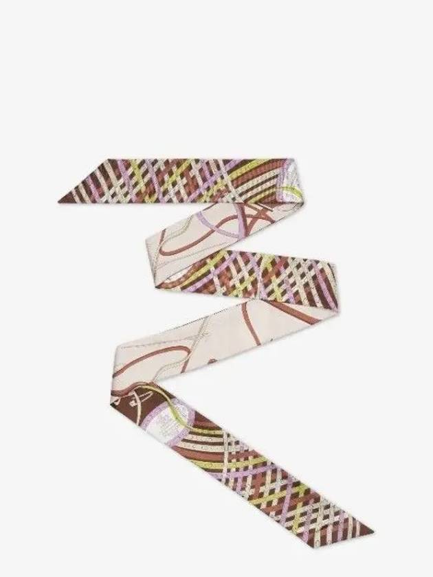 펜디 모브 핑크 실크 헤어밴드 FXT011ATZOF1QW1