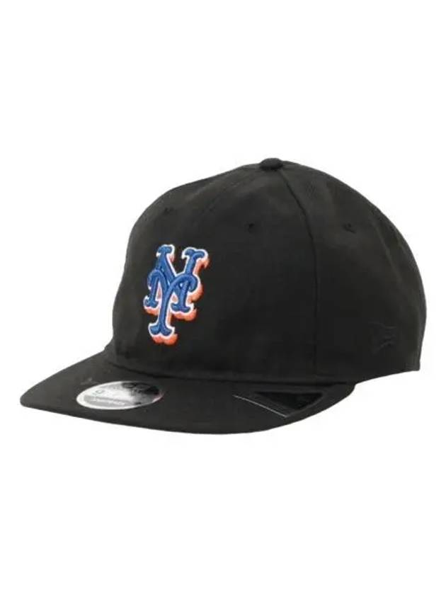 뉴에라 x 빔즈 뉴욕 메츠 9피프티 레트로 크라운 캡 블랙 New Era x Beams New York Mets 9FIFTY Retro Crown Cap Black